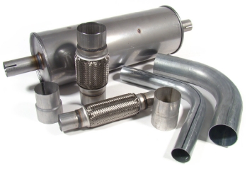 Труба глушителя прямая оцинкованная Ø57x2000мм