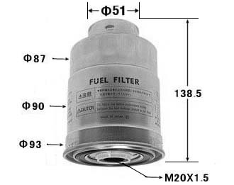 Топливный фильтр UD / MMC / ISUZU (dp)