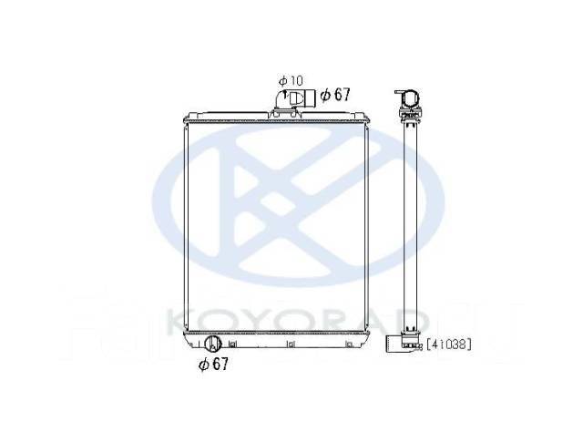 Радиатор охлаждения Mitsubishi FUSO SuperGreat