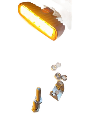 Ходовые огни, жёлтый 6 LEDs / 12-36V (металлический корпус)