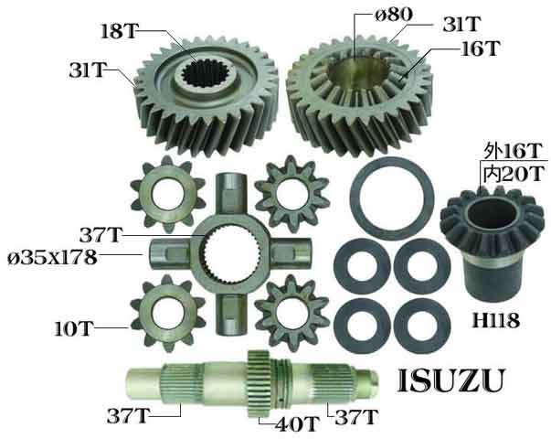 Ремкомплект среднего редуктора с пром. валом ISUZU