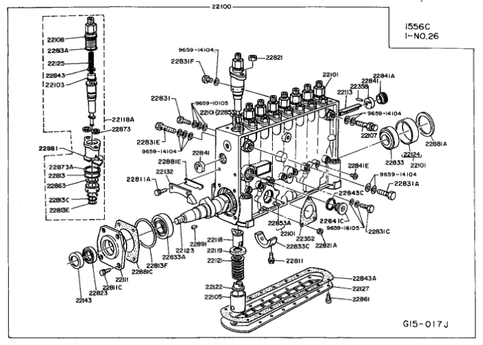 Ремкомплект ТНВД F17E / F20C (Медные шайбы)