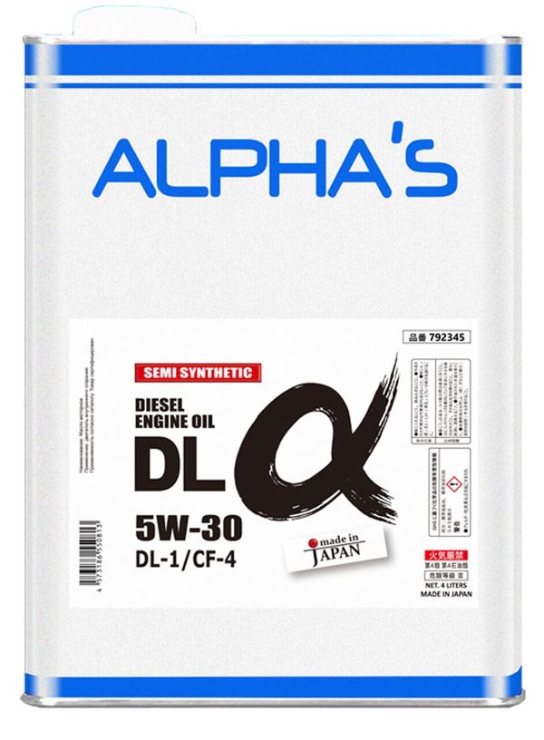 Масло моторное ALPHA'S 5W30 DL1/CF4 4L