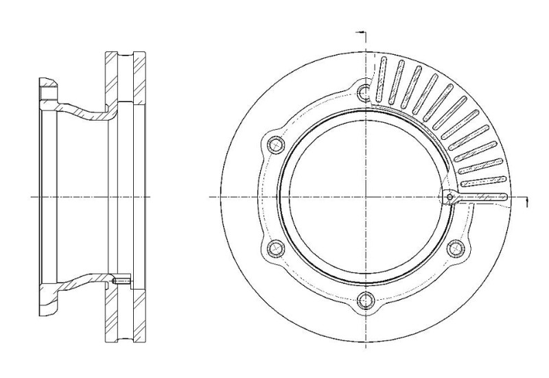 Тормозной диск, задний HINO 300 E3/4/5