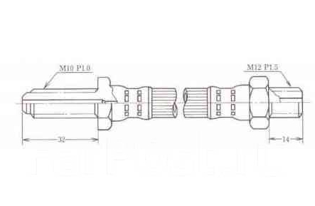 Шланг тормозной, передний HINO FG / FD (545mm)